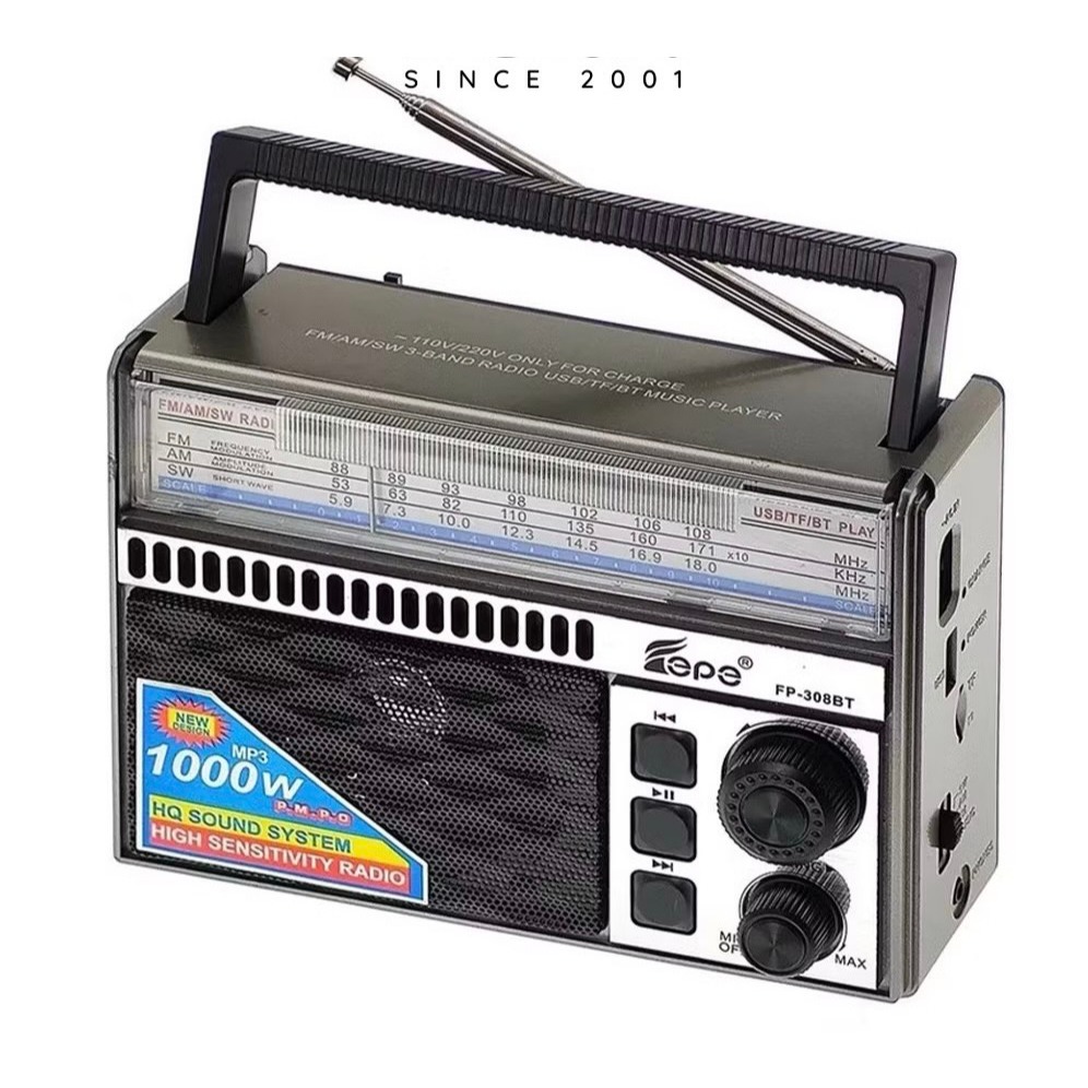 Đài radio FM-310BT Bluetoot Chất Lượng Tốt Am/Fm/Sw Đa Chức Năng Radio Với USB/Khe Cắm SD -hàng Nhật