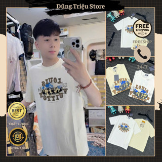 Áo Phông Nam LV In Hình Phong Cảnh Siêu Nét - Áo Thun Nam Cao Cấp Thiết Kế Chữ Vòng Siêu Đẹp