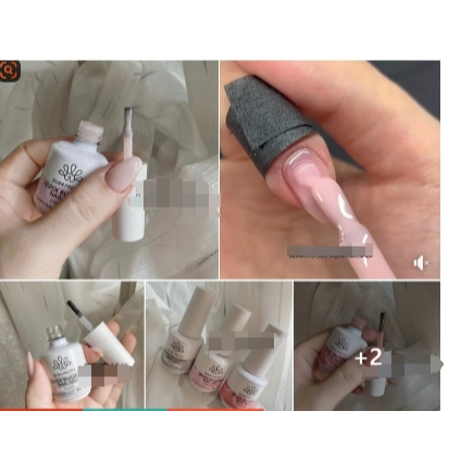 Gel đắp cứng móng dạng chai"building gel-BIAB" không cần mài yêu cầu KT đắp gel tốt