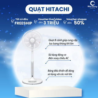 Quạt Hitachi HEF-AL300D màu trắng - 8 cánh 4 tốc độ gió, Nội địa Nhật