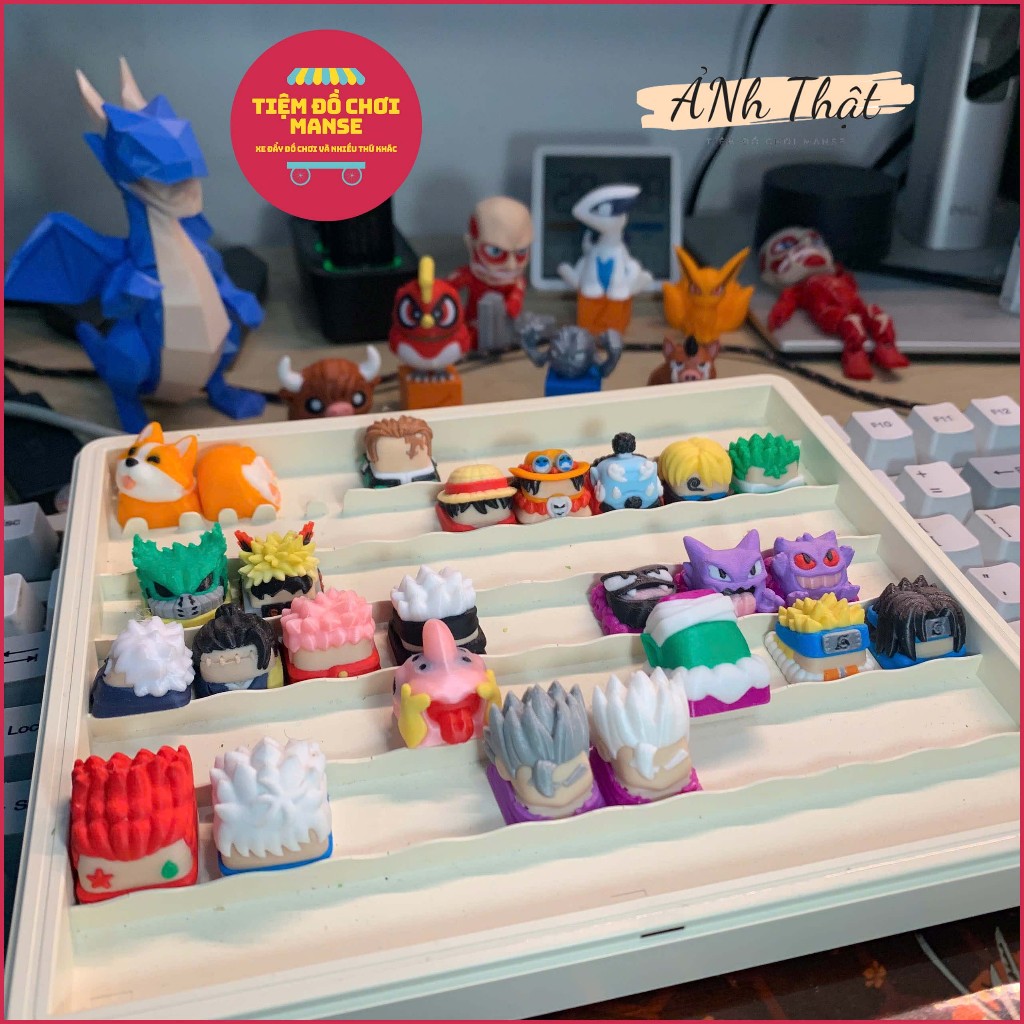 [ Đã Lên Màu ] Keycap cho bàn phím máy tính - Anime - Manga - Dragon Ball -  Son Goku, Gohan Beast, 