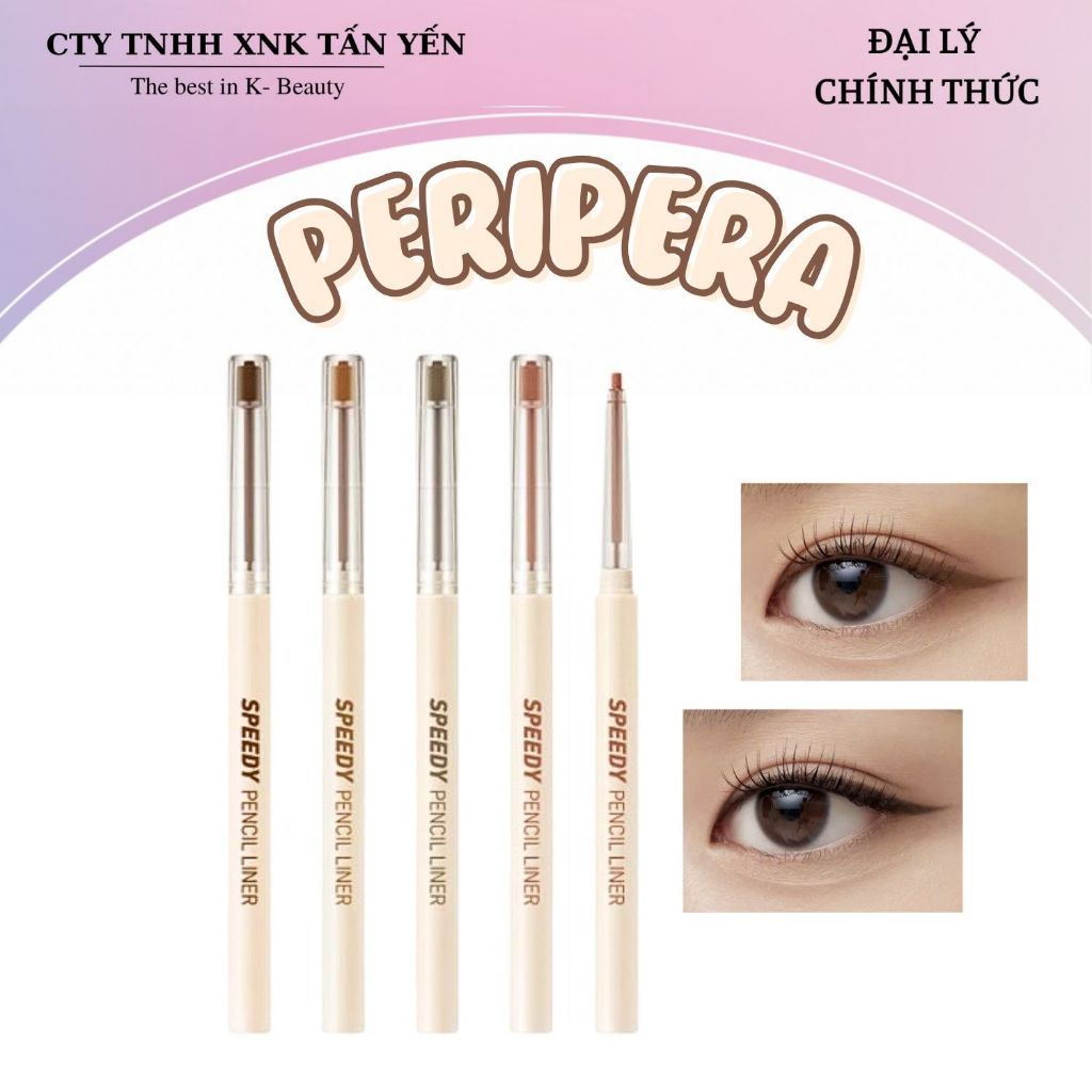 Chì Kẻ Mắt Peripera Speedy Pencil Liner 0.14g
