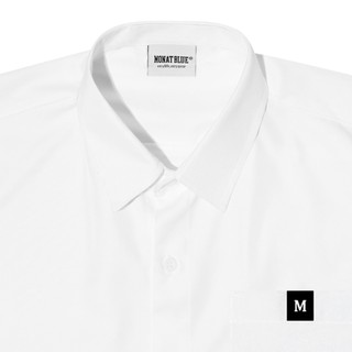 MONAT BLUE BASIC Icon M - Sơ mi có túi form rộng unisex