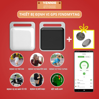 Thiết Bị Định Vị GPS FindmyTag -Định Vị Toàn Cầu,Định Vị Xe Máy,Người Già,Trẻ Nhỏ,Đồ Đạc,Thú Cưng (Tặng Pin Và Móc Treo)