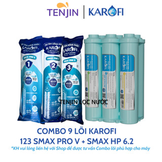 Combo Bộ Smax HP 6.2 Và Lõi Lọc Thô 123 Karofi Dòng Smax Duo, Smax Pro, Smax Pro V Mới