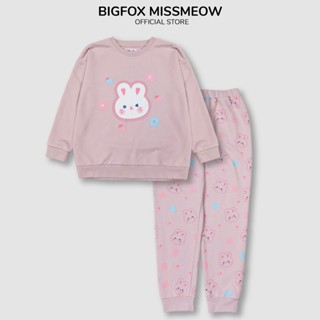  Bộ nỉ cho bé gái size đại BIGFOX MISS MEOW quần áo dài tay thu đông cỡ trẻ em 3 - 11 tuổi 20kg 30kg 