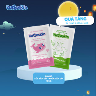 Combo Sữa tắm gội  - Nước Tắm Gội Thảo Dược Cho Bé Kutieskin 10ml