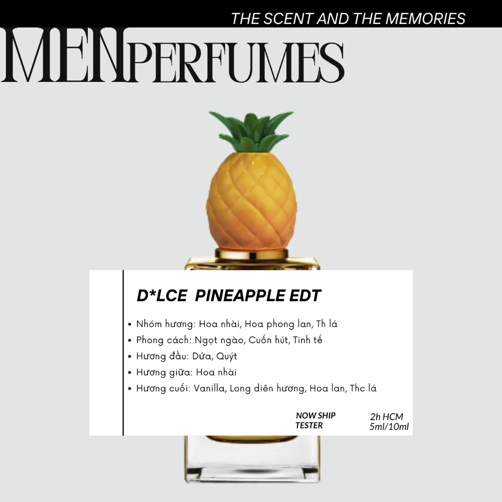 Nước hoa Pineapple Eau de Toilette 10ml