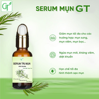  Serum Trị Mụn Tràm Trà GT - Giảm mụn trứng cá mụn li ti loại bỏ vết thâm sau mụn 