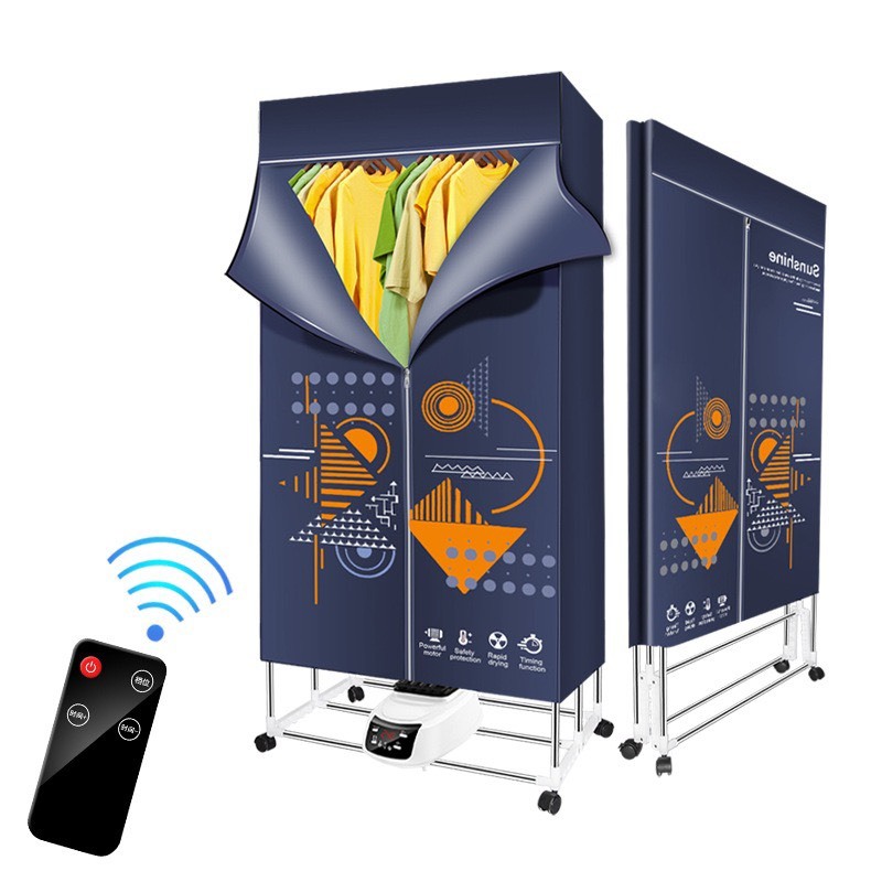 Tủ Sấy Quần Áo - Máy Sấy Quần Áo - ION Khử Khuẩn - Công Suất Lớn 1500W Siêu Nhanh - Gấp Gọn Tiện Lợi - Dễ Dàng Di Chuyển