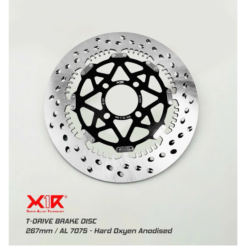 Đĩa T-Drive X1r size 267mm 245mm 4lỗ - size 298mm ex150 ex155 winner winnerX - lòng đen hoặc anod