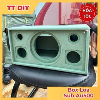 [TT DIY] Mẫu(AU500) Thùng Box Loa 2.1 Sử Dụng Sub Au500 Thông Hơi Gỗ (tặng 2 hộp ngăn mid)