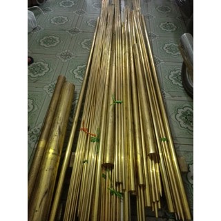 Đồng vàng tròn đặc phi 30 Dài 50cm ( Đường kính rộng 30mm )
