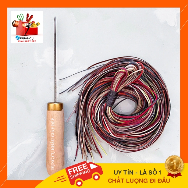 Kim móc khâu giày kèm 1 tép chỉ khâu nhiều màu