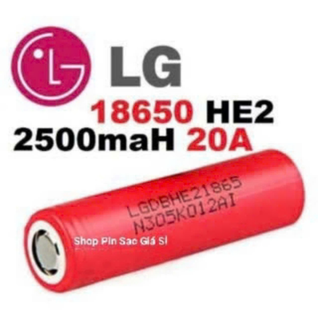 Pin 18650 LG HE2 2500mah Chính Hãng