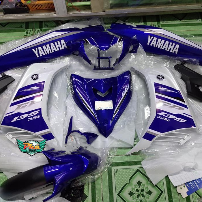 Tem rời Exciter 135 GP xanh trắng 2012 (z)