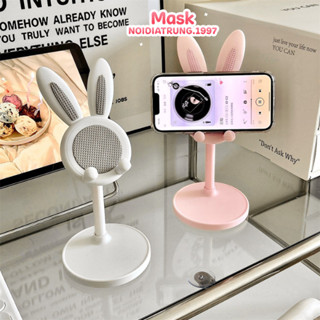 Giá Đỡ Điện Thoại Ipad Hình Tai Thỏ Cute Dễ Thương Cây Kê Cây Đựng Điện Thoại Để Bàn Màu Pastel