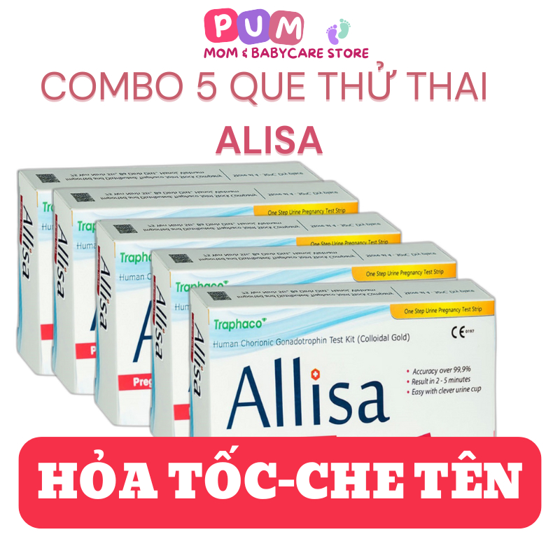 Combo 5 Que thử thai Allisa Traphaco chính xác che tên đầy đủ