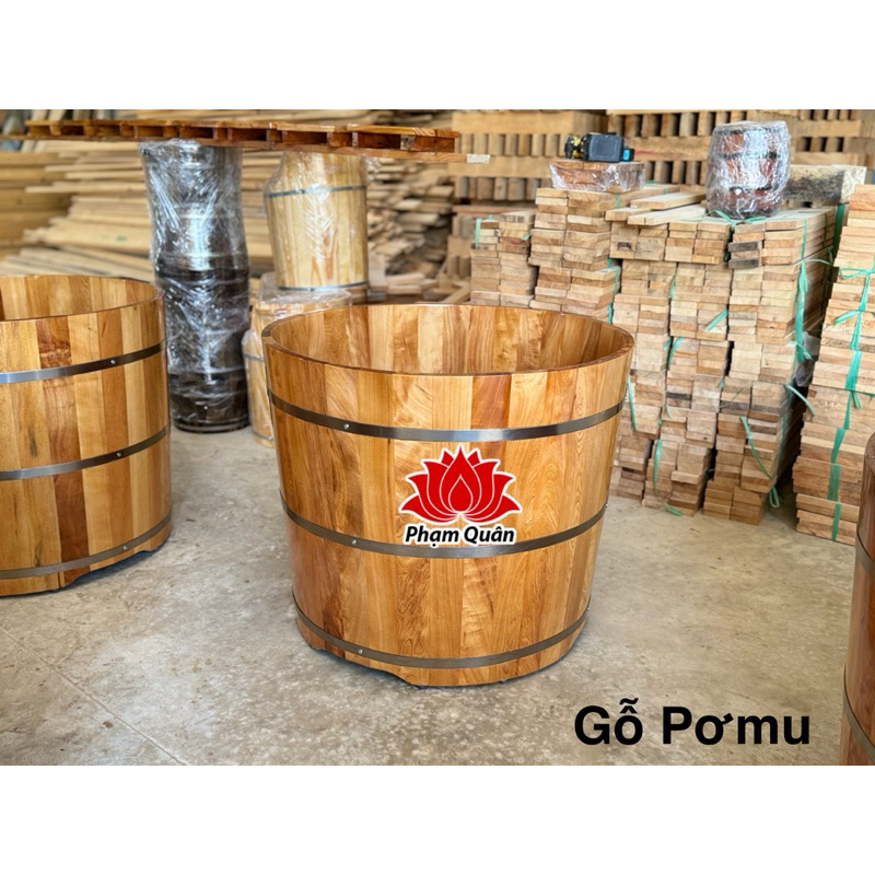 Bồn tắm tròn gỗ cao cấp, Bồn tắm gỗ
