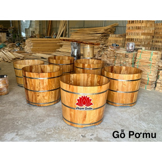 Bồn tắm tròn gỗ cao cấp, Bồn tắm gỗ