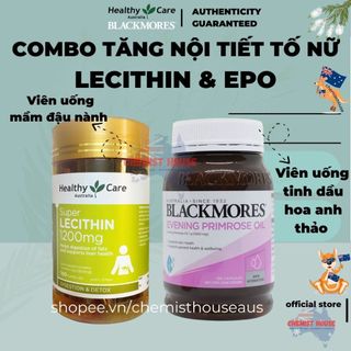 Combo Tăng Cường Nội Tiết Tố Nữ (Blackmores Anh Thảo + Mầm Đậu Nành)