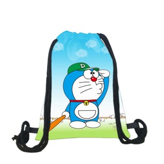 Balo dây rút Doremon ( NGẪU NHIÊN ) chất da simili chống thấm