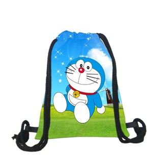 Balo dây rút Doremon ( NGẪU NHIÊN ) chất da simili chống thấm
