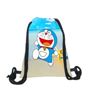 Balo dây rút Doremon ( NGẪU NHIÊN ) chất da simili chống thấm