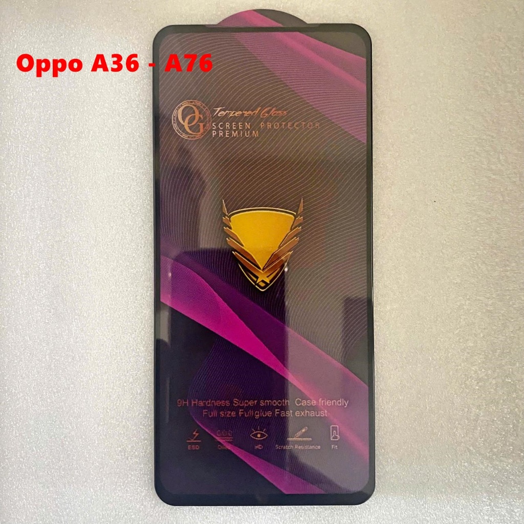 Dán Cường Lực Full Màn Hình OG Oppo A36 - A76