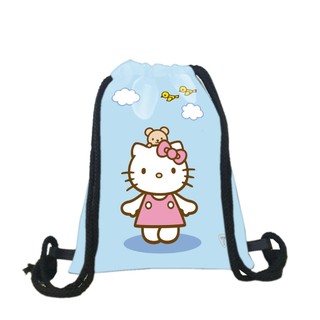 Balo dây rút Hello Kitty ( NGẪU NHIÊN ) chất da simili chống thấm