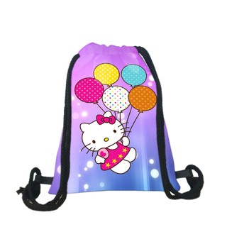 Balo dây rút Hello Kitty ( NGẪU NHIÊN ) chất da simili chống thấm