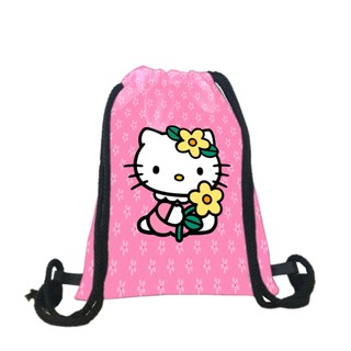 Balo dây rút Hello Kitty ( NGẪU NHIÊN ) chất da simili chống thấm