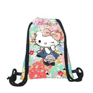 Balo dây rút Hello Kitty ( NGẪU NHIÊN ) chất da simili chống thấm