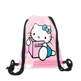 Balo dây rút Hello Kitty ( NGẪU NHIÊN ) chất da simili chống thấm