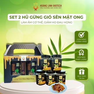 Set 2 Hũ 75g Gừng Gió Sên Mật Ong Công Dụng Làm Ấm Cơ Thể, Cải Thiện Tuần Hoàn, Giảm Ho | Hoàng Linh Biotech HLB