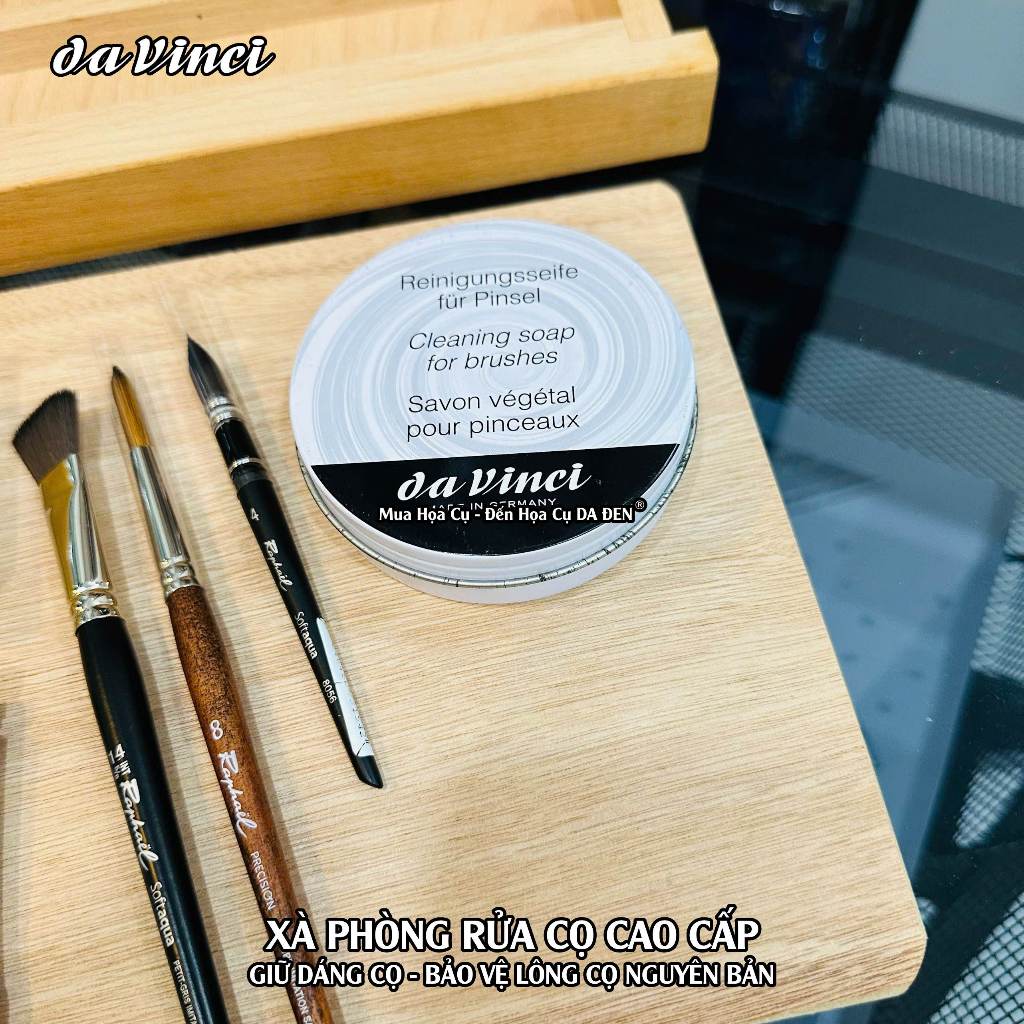 [DA ĐEN - QUẬN 3] Xà Phòng Rửa Cọ Da Vinci Cao Cấp