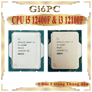 CPU intel core i5 12400f, i3 12100F, bộ vi xử lý cpu chạy socket 1700
