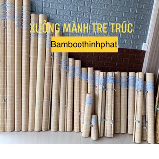 Rèm sáo tre che nắng cửa sổ có Ròng Rọc và dây kéo(KT khác Ib). Mành rèm tre trúc che nắng.