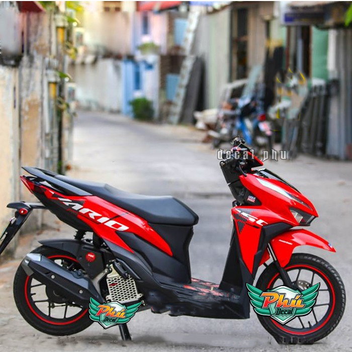 Tem rời Vario 150 INDO đỏ đen trắng(z) -1