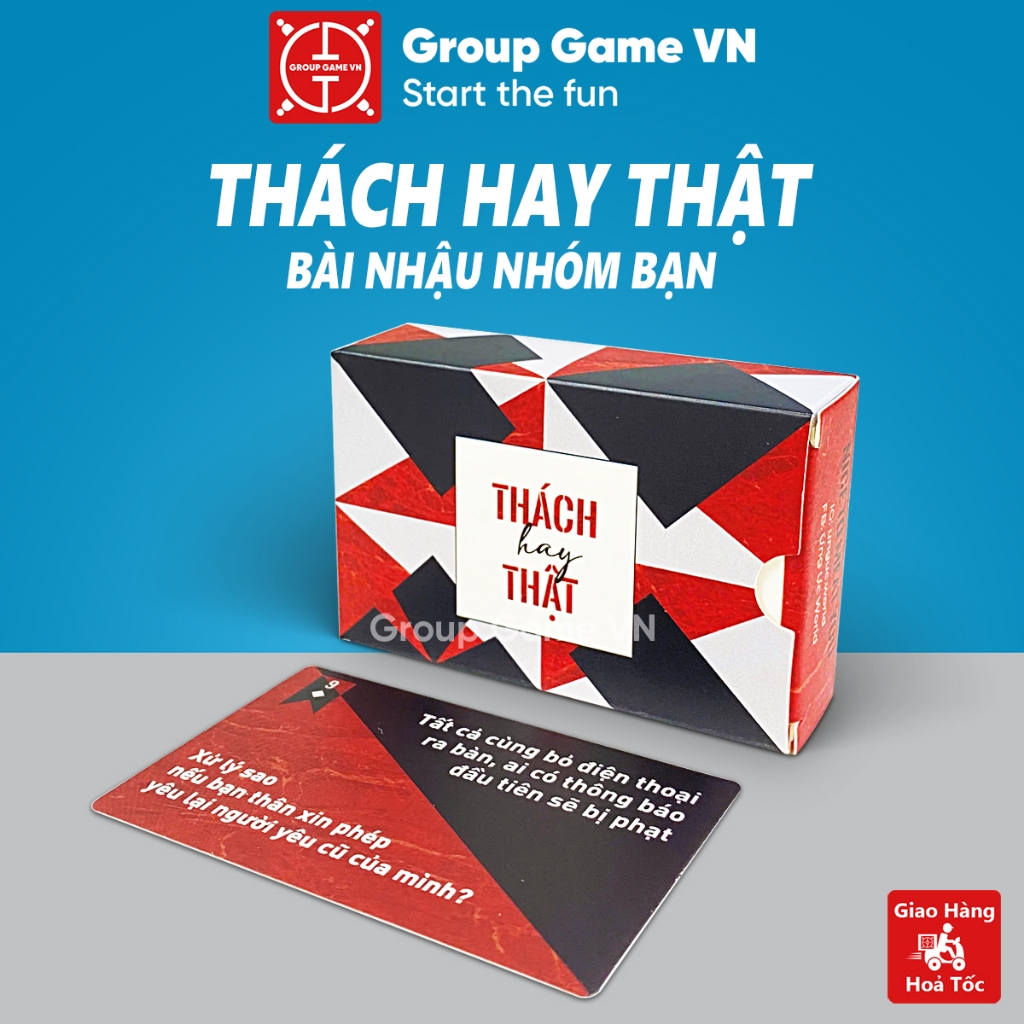 Bộ bài Thách Hay Thật 52 Lá, Drinking game vui vẻ cùng hội bạn bè, Boardgame thử thách trên bàn nhậu