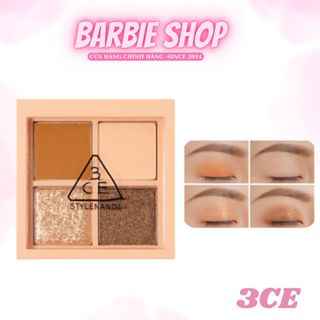 BẢNG MÀU MẮT 3CE 4 Ô MINI MULTI EYE COLOR PALETTE HỘP VUÔNG [Closing Out - Almond Fudge]