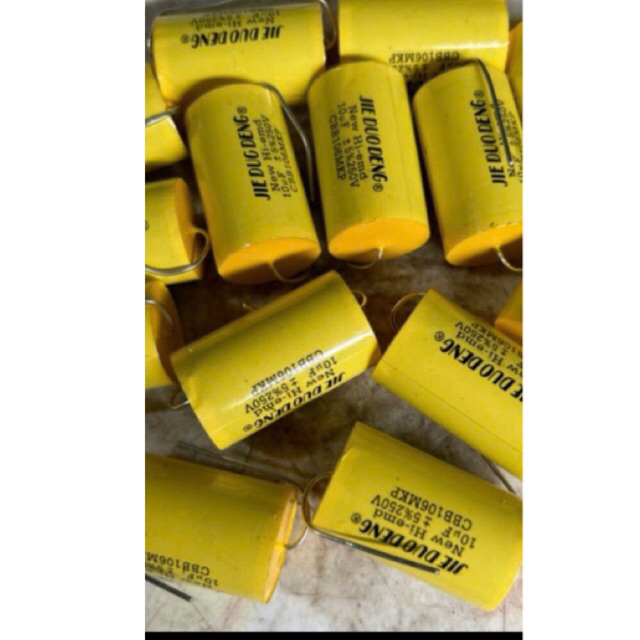 2    Tụ    phân   tần    loa   10uf 250V    tròn