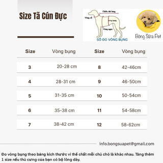 TÃ VẢI VỊT CON QUẤN BỤNG CHO CÚN ĐỰC