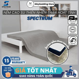  Nệm Cao Su Thiên Nhiên Than Hoạt Tính SPECTRUM Deluxe - Bảo Hành 15 Năm 
