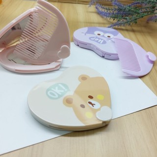 Gương lược bỏ túi hình trái tim