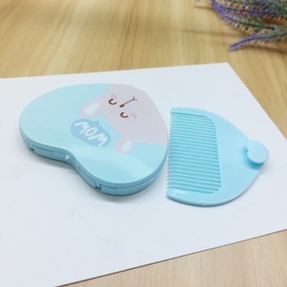 Gương lược bỏ túi hình trái tim