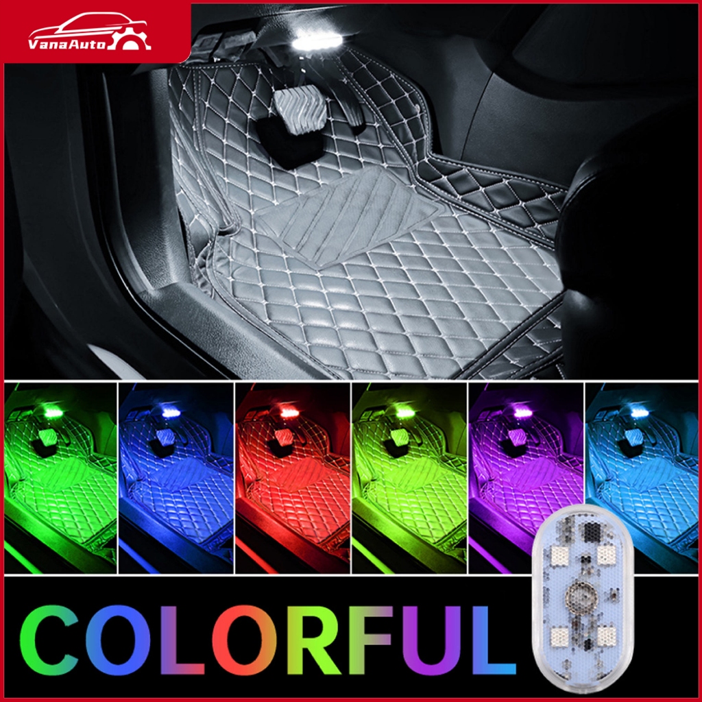 Đèn LED Mini Không Dây Cảm Ứng Ánh Sáng Cao Sạc USB Gắn Trần Xe Hơi