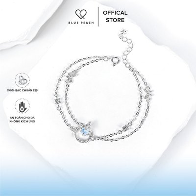 Lắc Tay Bạc 925 Blue Peach LT Butterfly - Moonstone LT778
