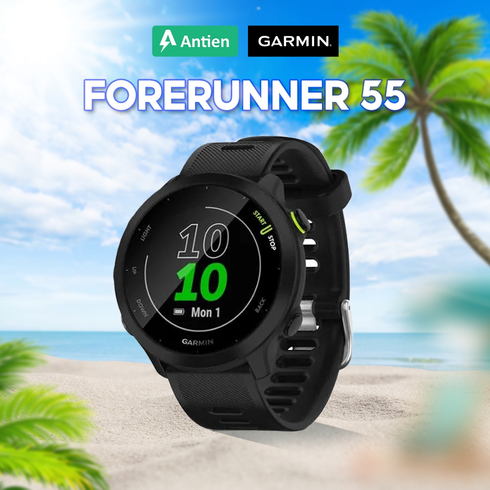 Đồng hồ thể thao, đồng hồ chạy bộ thông minh Garmin Forerunner 55 - Hàng Chính Hãng BH 2 năm