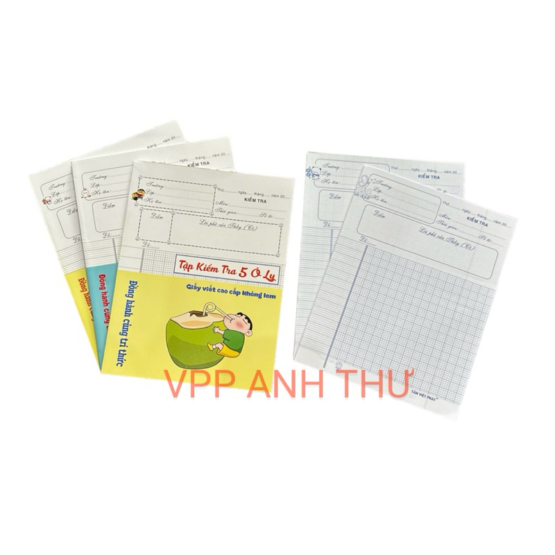 5 GIẤY KIỂM TRA - TẬP KIỂM TRA ( SL : 5c)